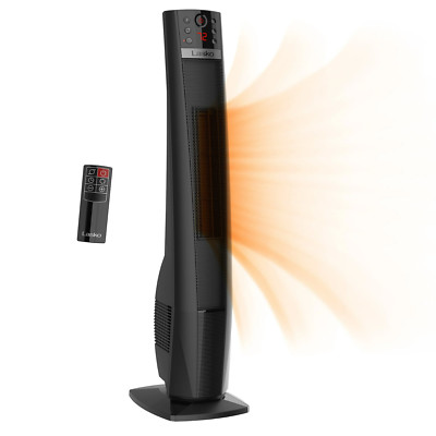 Lasko Oscillating 32'' Ceramic Tower Space Heater 1500W Remote Control 8hr-Timer