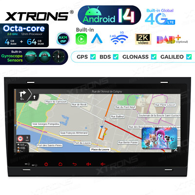 8,8" Android 14 Autoradio 4G+64G DSP GPS Gyroskop WIFI für Audi S4 RS4 SEAT Exeo