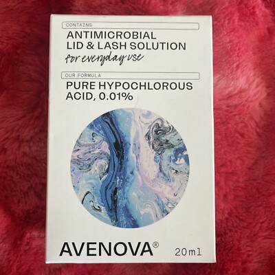 Avenova Antimicrobial Eyelid and Lash Cleanser exp 06/25+ bottle sealed