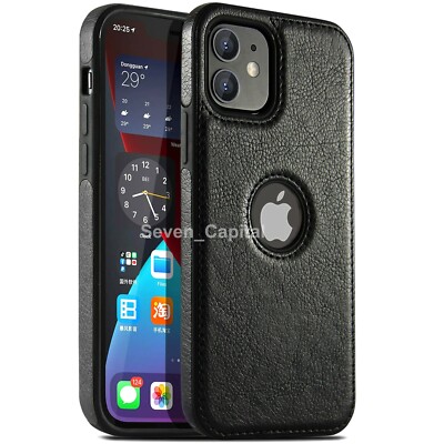 Shockproof Slim Leather Case For iPhone 15 14 Plus 13 12 11 Pro Xs XR Max 7 8 SE