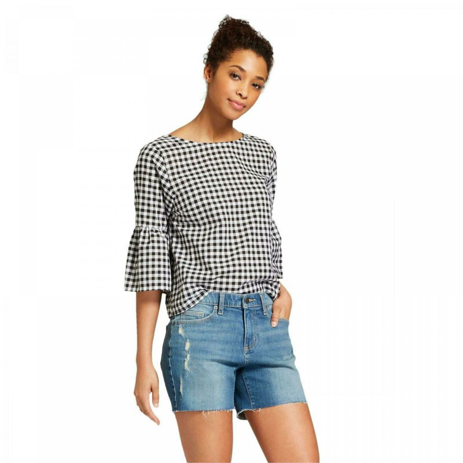 universal thread mid rise boyfriend shorts