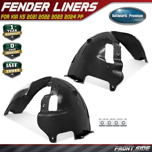 Set of 2 Fender Liner For 2021-2024 Kia K5 Front Left & Right Inner EX LX LXS