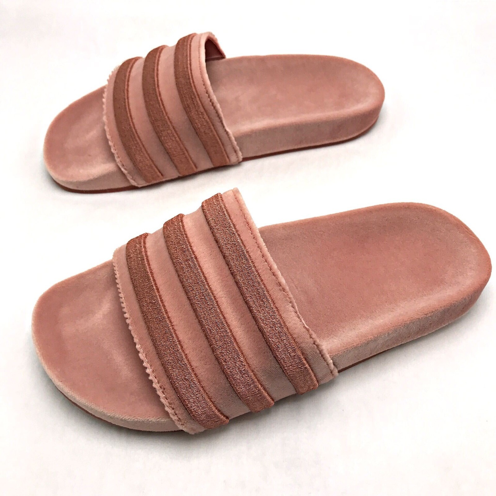 adidas velvet sliders