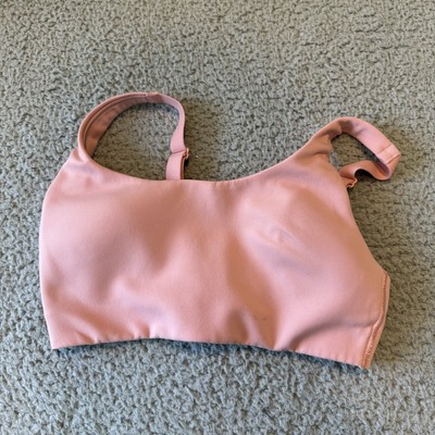 Lululemon In Alignment Straight-Strap Bra 4 C/D Cup Pink Puff
