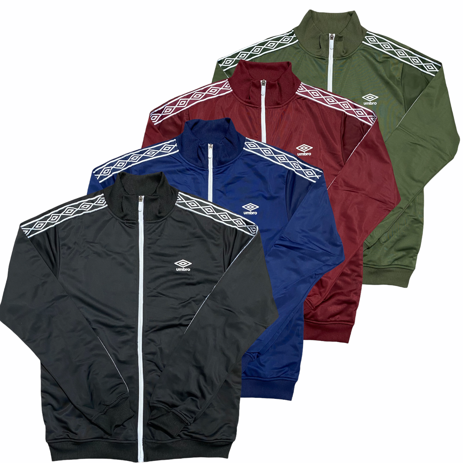 Mens Umbro Sweatshirts Active Style Taped Full Zip Track Top Mens Umbro Sweatshirts Active Style Taped Full Zip Track Top