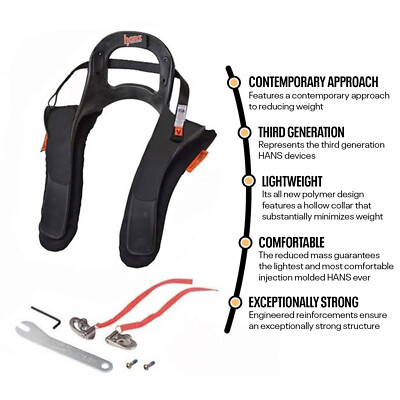 Hans Device HANS DK14247.411 SFI Sport III Quick Click, 20 degree, Large