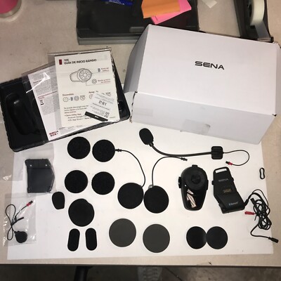 Sena 10S Single Black Headset and Intercom Communication System Great CONDITION