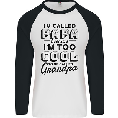 Grandparents Day Im Called Papa Mens L/S Baseball T-Shirt
