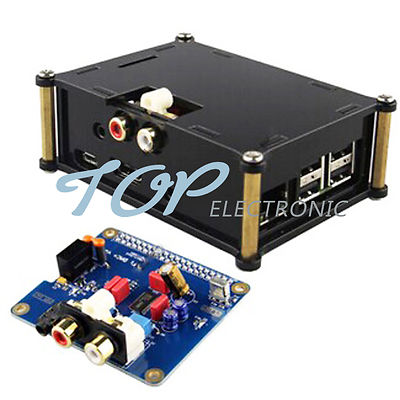 New Acrylic Case for Raspberry Pi 2 B / B+ I2S Interface HIFI DAC+ Audio Card