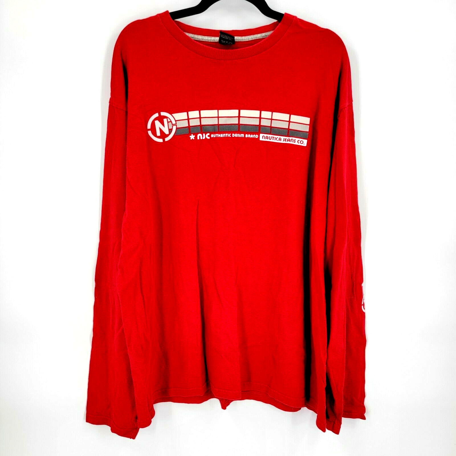 Vintage Nautica Jeans Co. Men's XXL 90s Long Sleeve T-Shirt