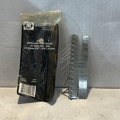 Capillary Tube Gauge with Tube File, JB Industries A10971  (C9E)