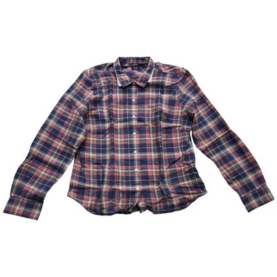 UNTUCKit Barbi Shirt Women Size 16 Multi Plaid Regular Fit Collared Button Down