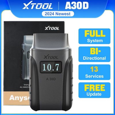 XTOOL A30D Auto OBD2 Scanner BT Diagnostic Bi-directional Tool 14 Reset Services