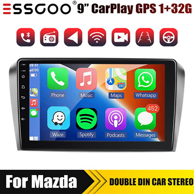 9'' Car Stereo Radio For Mazda 3 2003-2009 Android 13 Carplay WIFI GPS NAV SWC FM