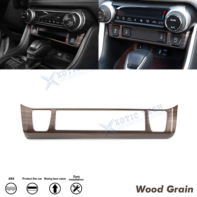 Wood Grain Inner Console Control Function Button Trim For Toyota RAV4 2019-2024