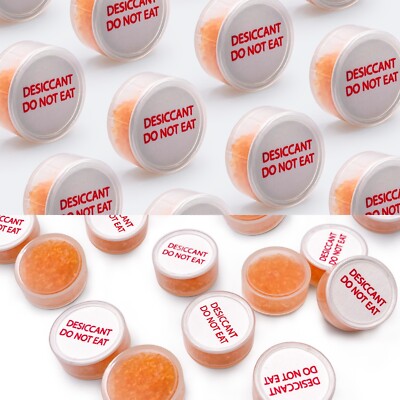 2 Gram 110pcs Indicating Silica Gel Canister Capsules Packets Food Pharm Grade