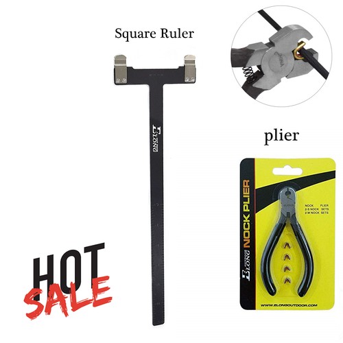 Archery Bow SquareT Shape Measurement Recurve&Compound +Bow String-Loop Nocking