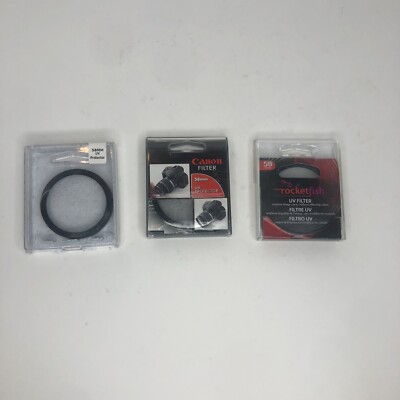 Rocketfish 58mm Ultra Violet UV Lens Filter - RF-UVF58 Canon Tiffen 3 Filters
