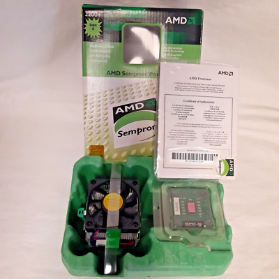 VINTAGE AMD Sempron 2200+ (Thoroughbred) SKT A  SDA2200BOX IN BOX NEW OLD STOCK