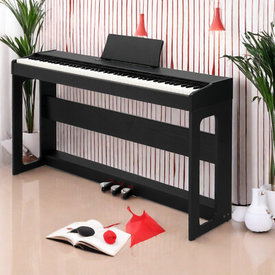 Black 88 Keys Full Weighted Keyboards Digital Electric Piano Without Cover