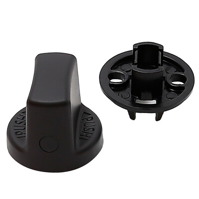 Black Keyless Ignition Start Switch Knob Cap & Insert For Lancer Outlander
