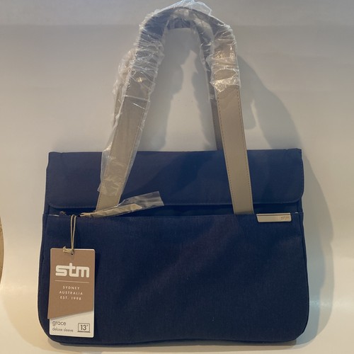 STM GRACE DELUXE SLEEVE FITS UP TO 13.3" NOTEBOOK Navy Denim