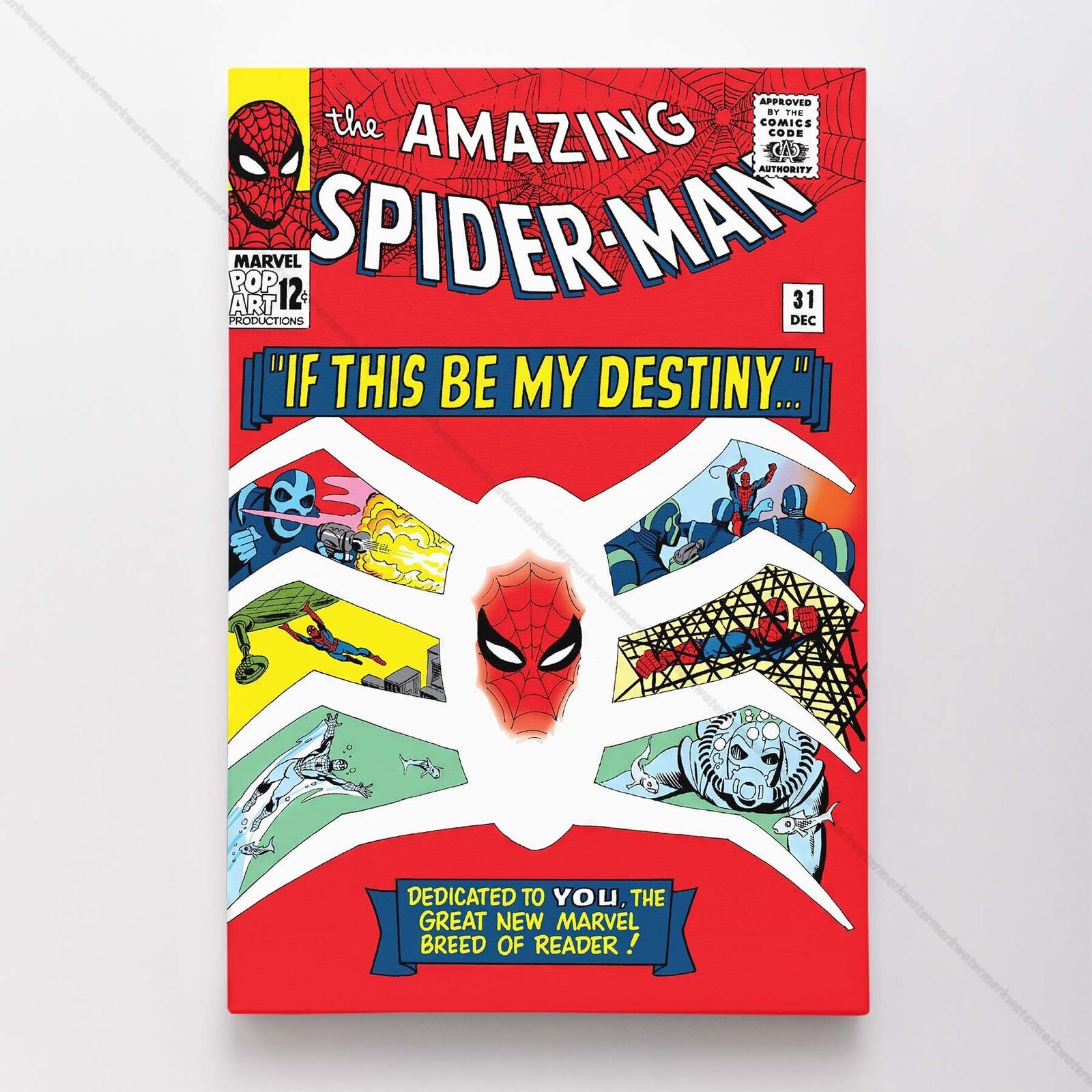The Amazing Spider-Man #31 Poster Canvas Spiderman Marvel Comic Book Print