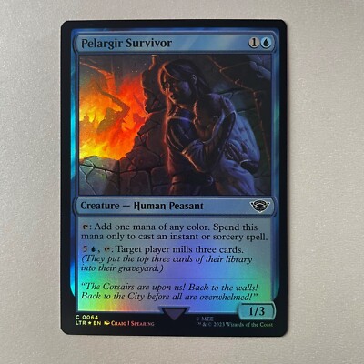 Magic the Gathering LoTR #64 Pelargir Survivor Foil