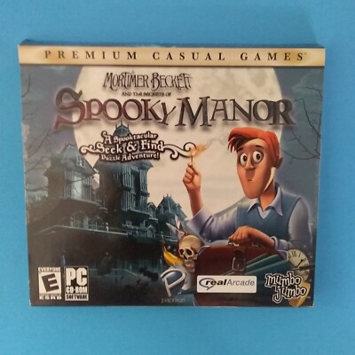 Mortimer Beckett and the Secrets of Spooky Manor PC CD-ROM Game Sealed E Everyon