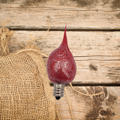 Red Shimmer | Silicone Light Bulb | 4W C7 | Vickie Jean's
