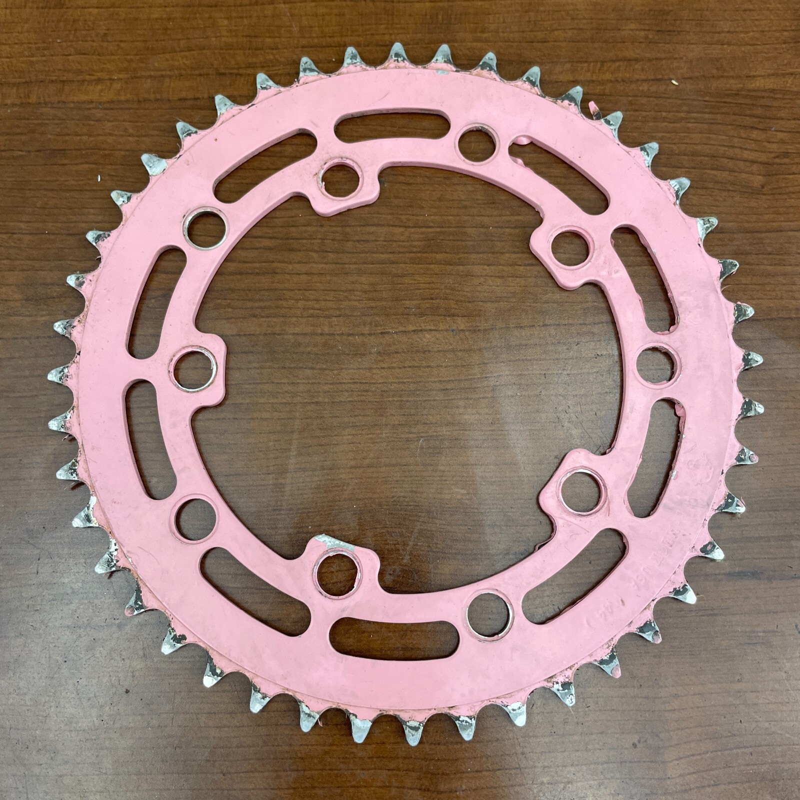 Tuf Neck 44 Tooth Pink Chainring Old School BMX USA Tiger