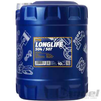 10L MANNOL LONGLIFE 5W-30 MOTORÖL passend für VW 504 507.00 BMW LL-04 MB 229.51