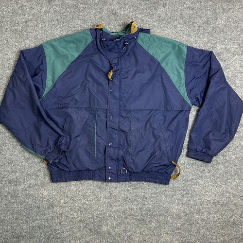 Dunbrooke ジャンパー XL ブラック/ブラウン アメリカ製 Dunbrooke Jacket Men's Size Large Blue Full Zip Pockets
