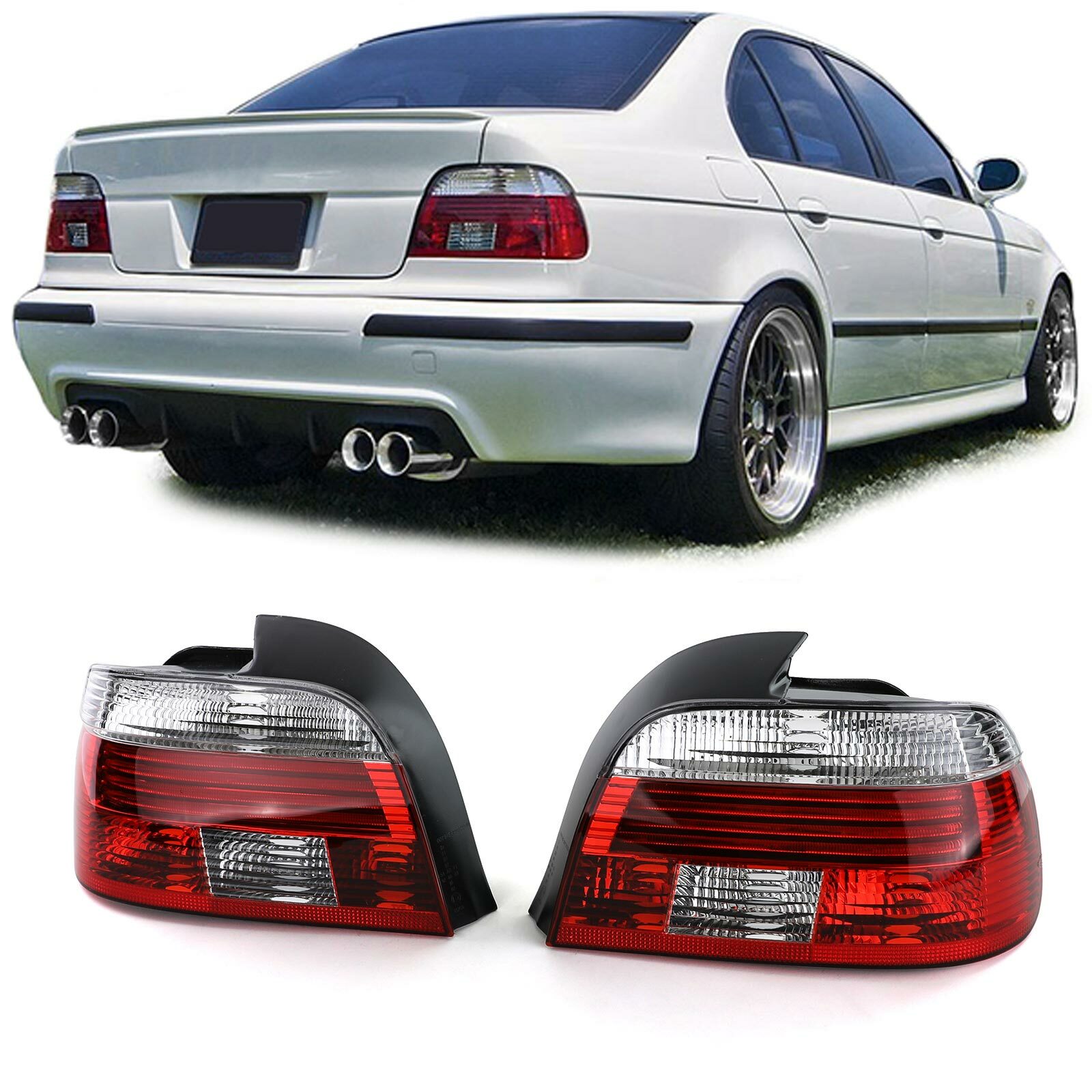 BMW E39 テールランプ CLEAR TAIL LIGHTS FOR BMW E39 5 SERIES 09/2000 - 06/2003