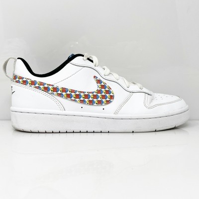 

Nike Boys Court Borough Low 2 SE DM8096-100 Белая повседневная обувь Кроссовки Размер 7Y, Белый, Court Borough Low 2 SE