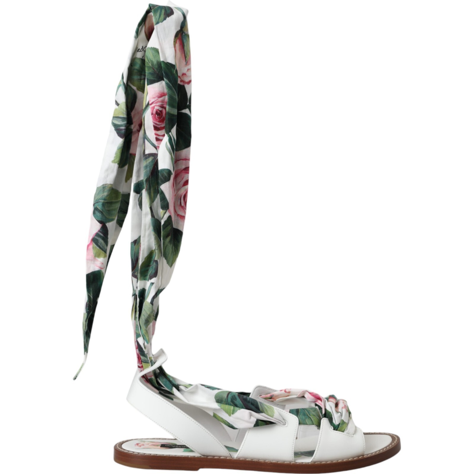 DOLCE & GABBANA Shoes Multicolor Floral Print Ankle Wrap