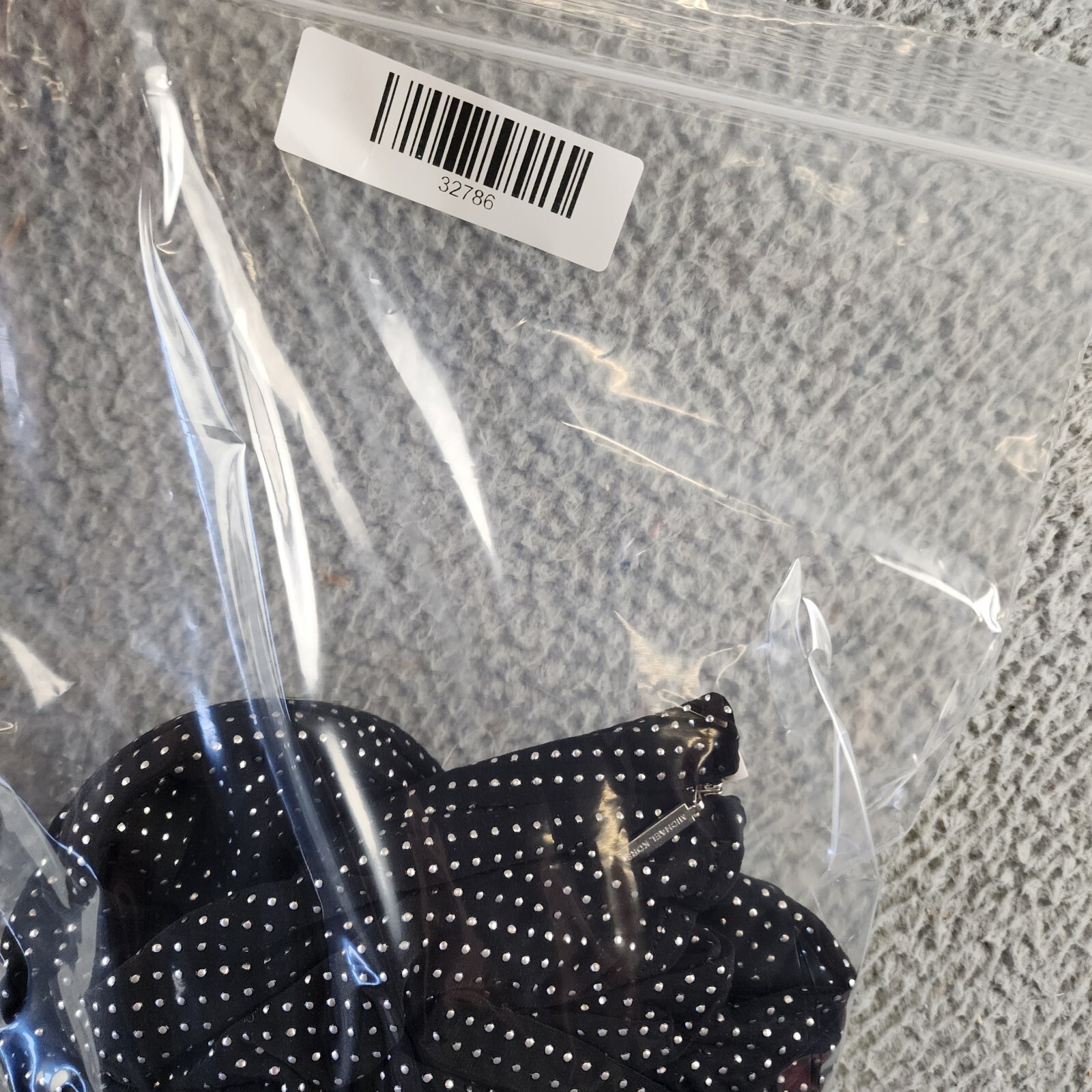 Michael Michael Kors Polka Dot Dress Women's PL Black/White Zip Closure S/S~ - Picture 13 of 13
