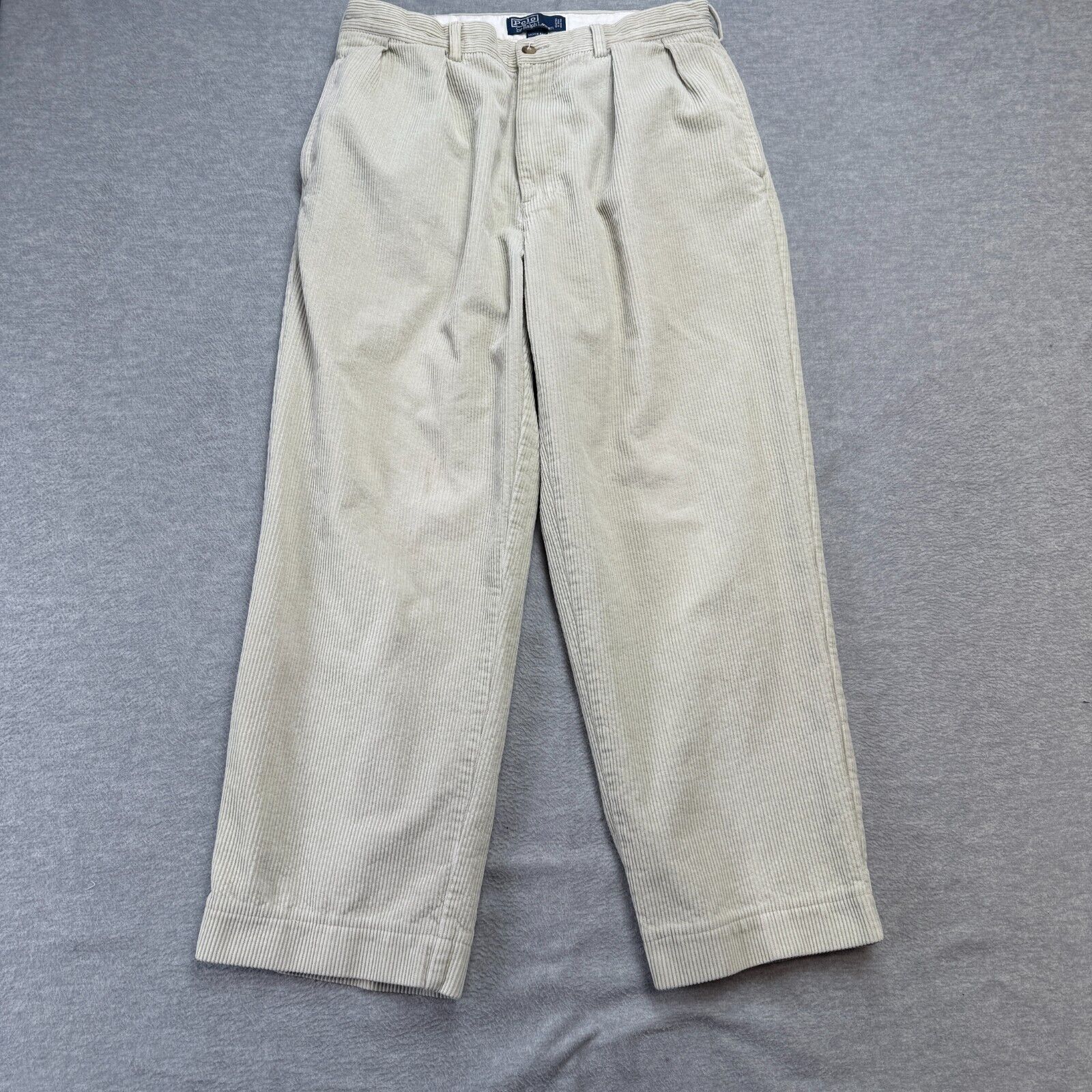 VTG Polo Ralph Lauren Pants Mens 32x27 Cream Andrew Corduroy VTG Polo Ralph Lauren Pants Mens 32x27 Cream Andrew Corduroy