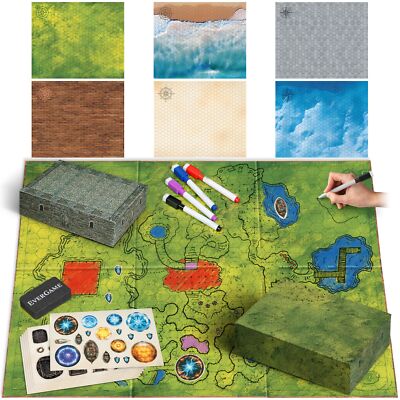 10 DND Game Mats and a lot More Includes 6 Dungeons and Dragons Board Hex Grid