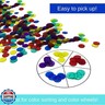 MR CHIPS Plastic Bingo Chips for Games 150 Count Bag - Solid and Transparent Colors Counting White 3/4 Inch