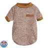 CHBORLESS Pet Dog Sweater Warm Dog Pajamas Soft Cat Sweater Puppy Clothes Small Dogs Winter Doggie Sweatshirt (XL, Khaki)