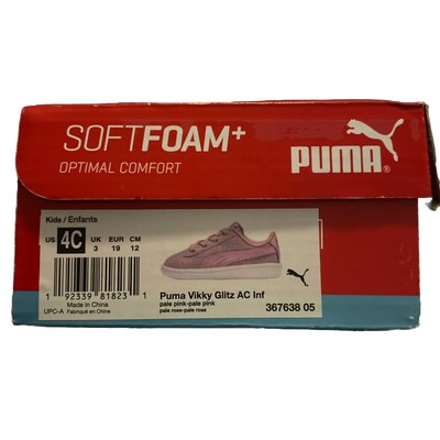 Puma Vicky Glitz Ac Inf Size 4c