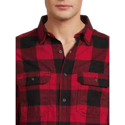 George Men's Long Sleeve Flannel Shirt Size Medium NWT