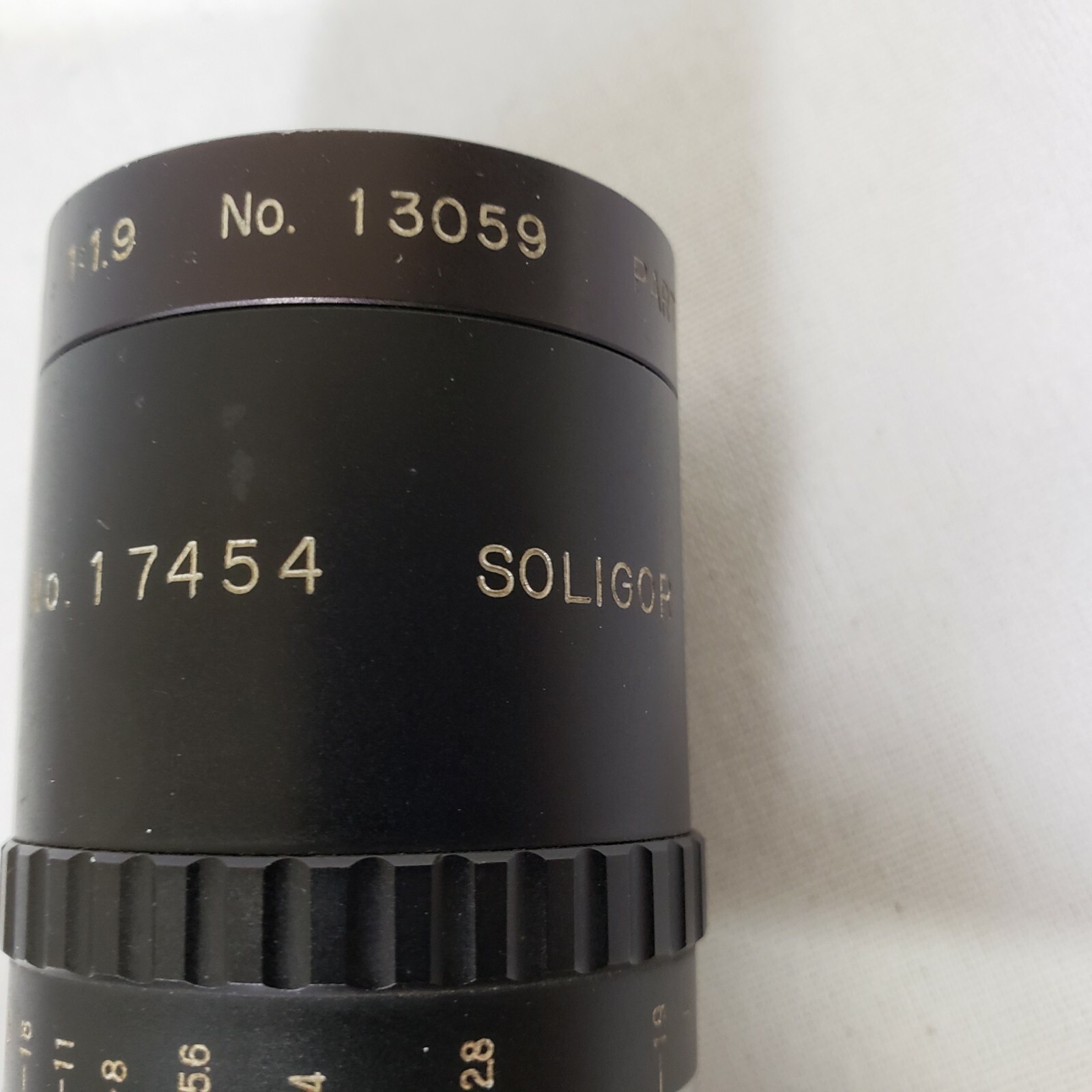 Ampex Vidicon Television 75mm 1:1.9 Soligor Lens 7076003 13059 17454