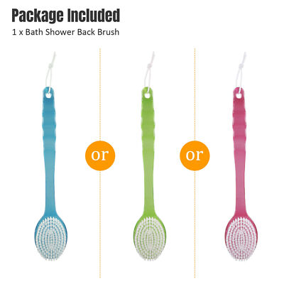 Long Handle Bath Body Brush Soft Back Shower Exfoliating Skin Scrubber Massager