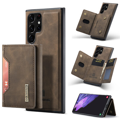 Magnetic Leather Wallet Case For Samsung Galaxy S23 Ultra S22 Plus S21 S20 Cover