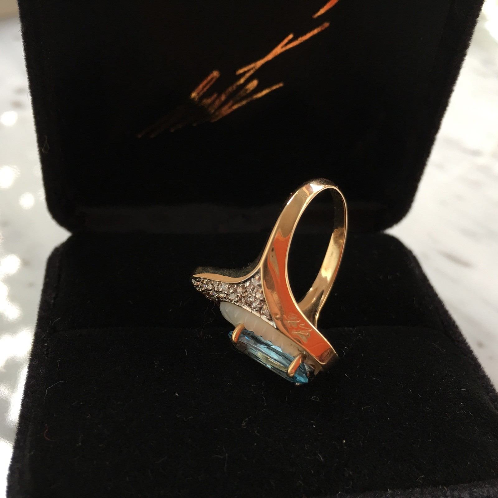 Erte´, Ring, Art Deco Artisan, Alouette