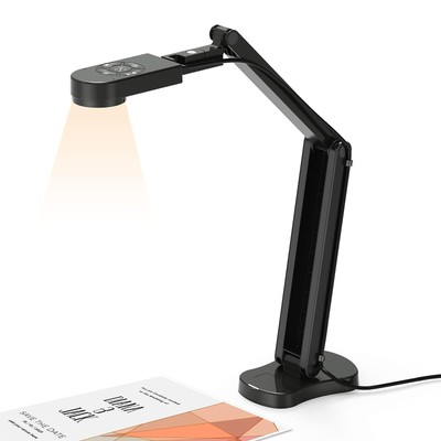4K USB Document for Teacher, 8MP Webcam & Visualiser for A3 Size with Dual Mi...