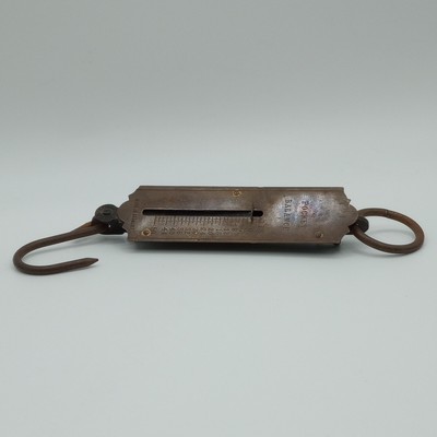 Vintage Brass Face Pocket Balance Hanging Scale - Made in Germany